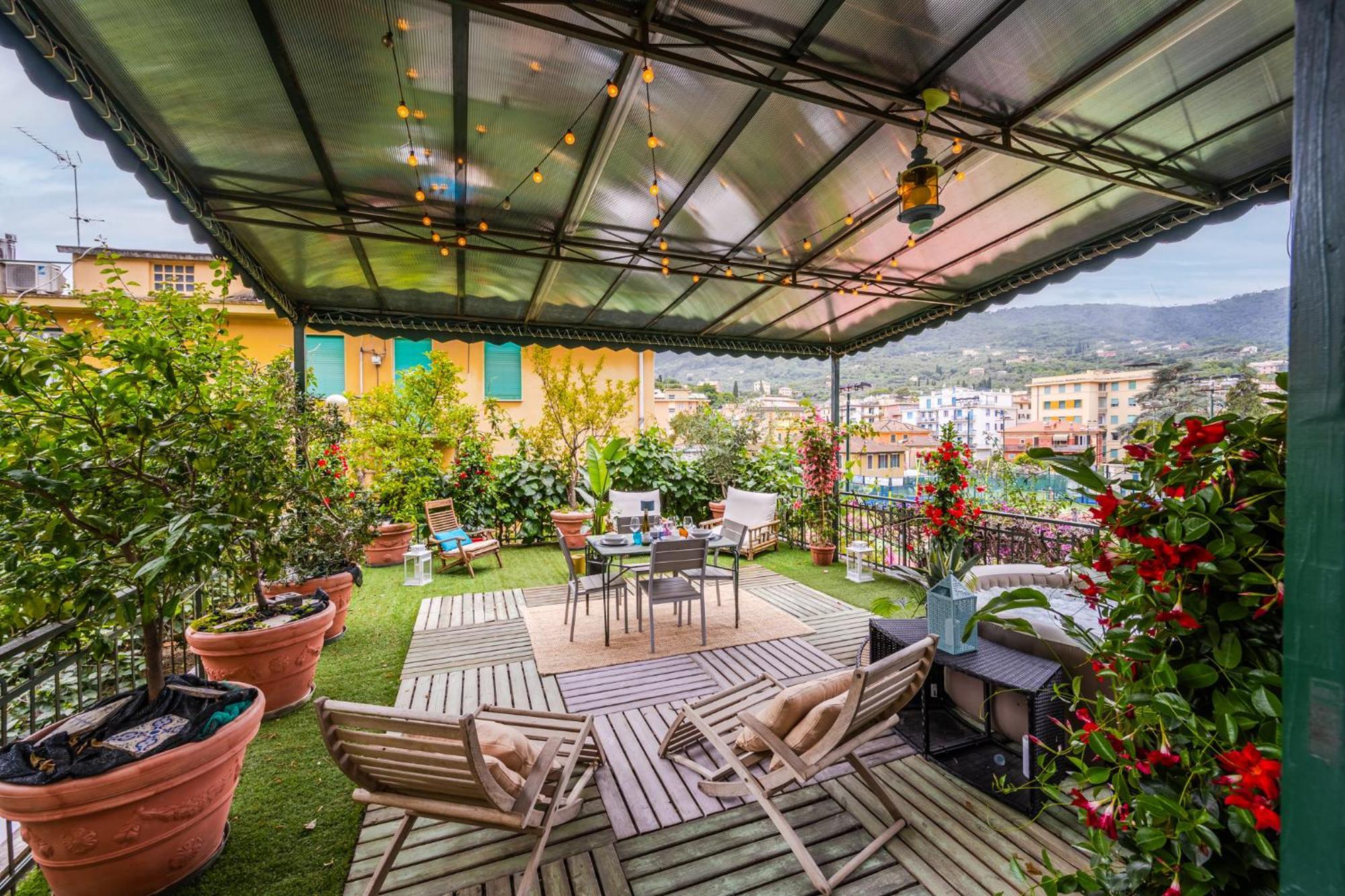 Terrazza Portofino Splendido Appartamento Con Piscina Idromassaggio - Parcheggio Gratis Santa Margherita Ligure Dış mekan fotoğraf