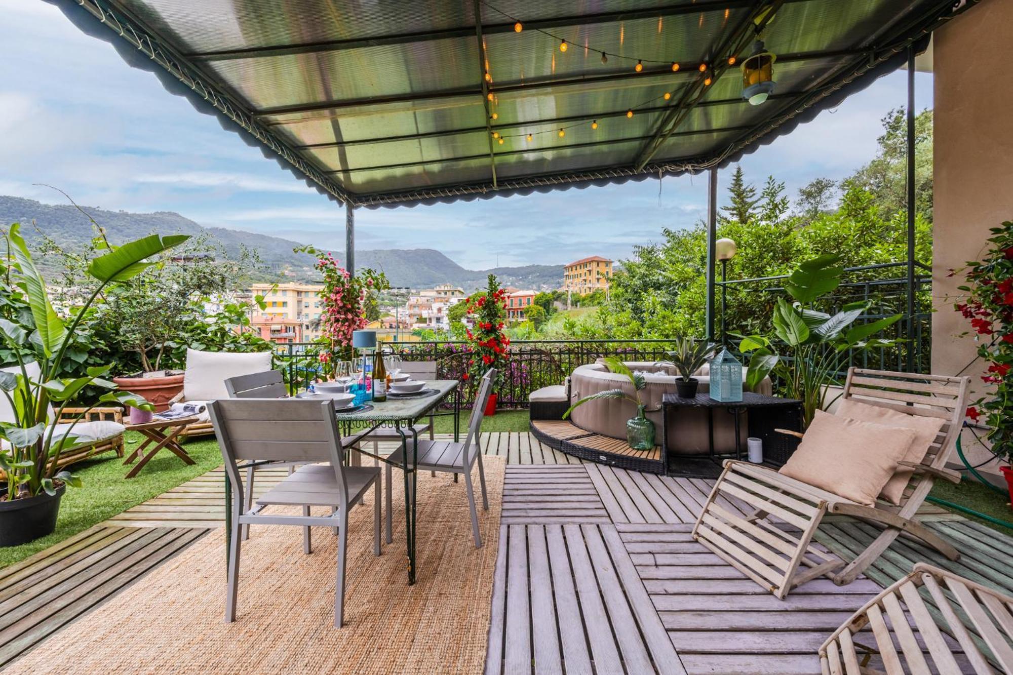 Terrazza Portofino Splendido Appartamento Con Piscina Idromassaggio - Parcheggio Gratis Santa Margherita Ligure Dış mekan fotoğraf