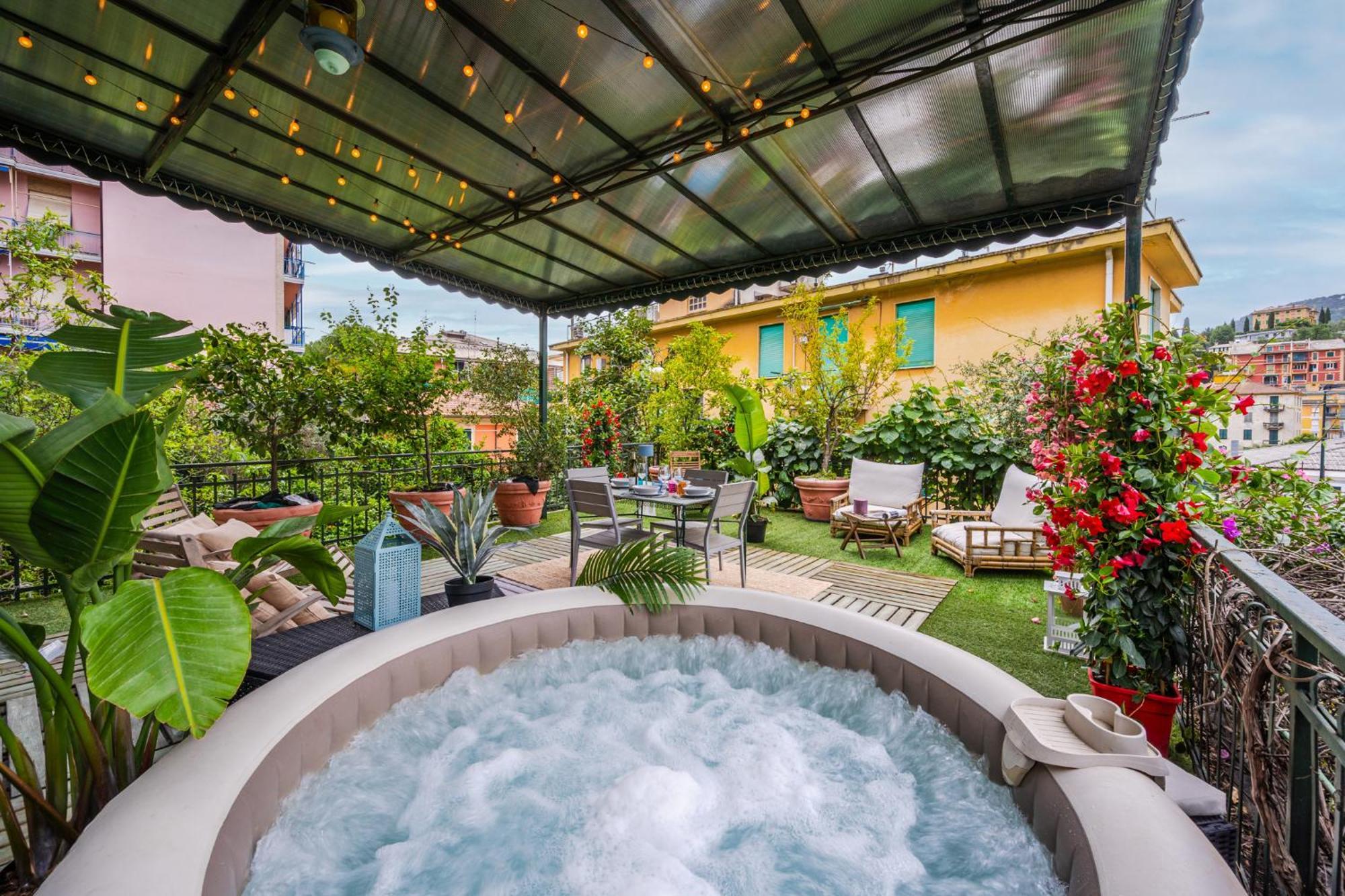 Terrazza Portofino Splendido Appartamento Con Piscina Idromassaggio - Parcheggio Gratis Santa Margherita Ligure Dış mekan fotoğraf