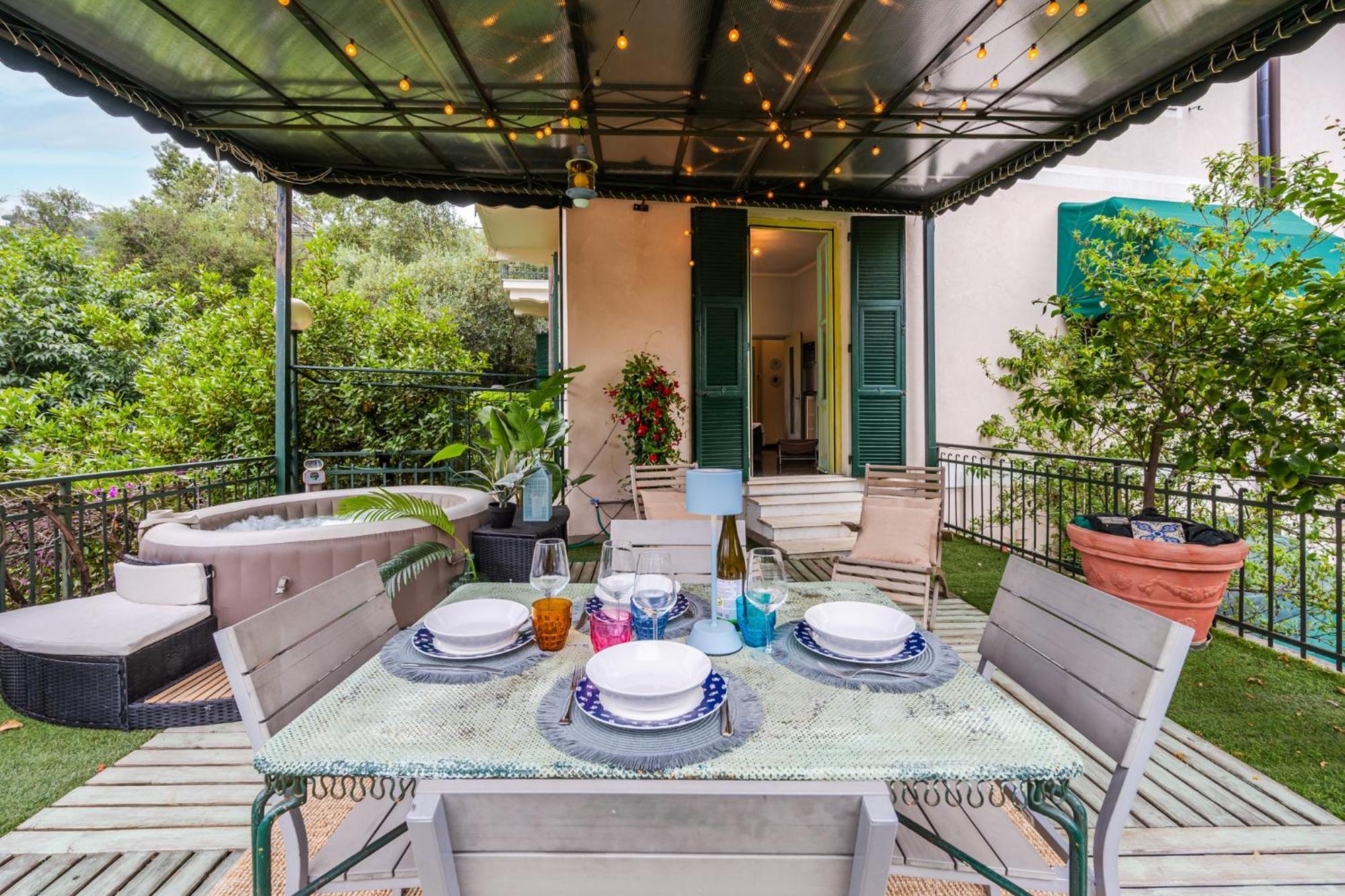 Terrazza Portofino Splendido Appartamento Con Piscina Idromassaggio - Parcheggio Gratis Santa Margherita Ligure Dış mekan fotoğraf